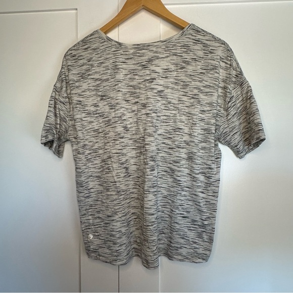 Lululemon Run It Out Tee short sleeve 6 Tiger Space Dye Black White gorpcore - Picture 7 of 10